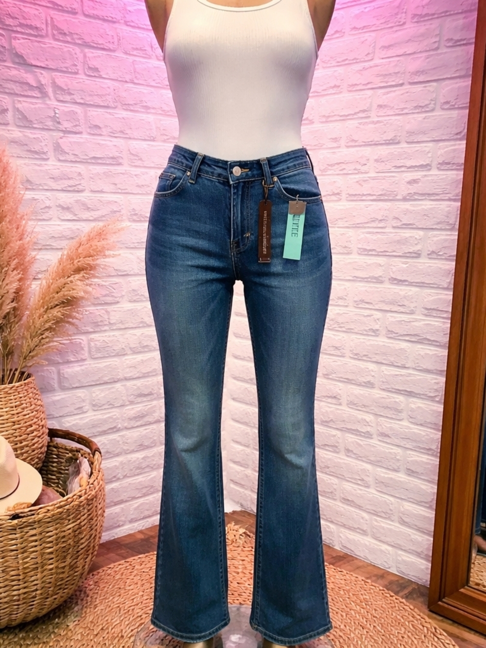 Nanette Lepore Dark Blue Flare Jeans